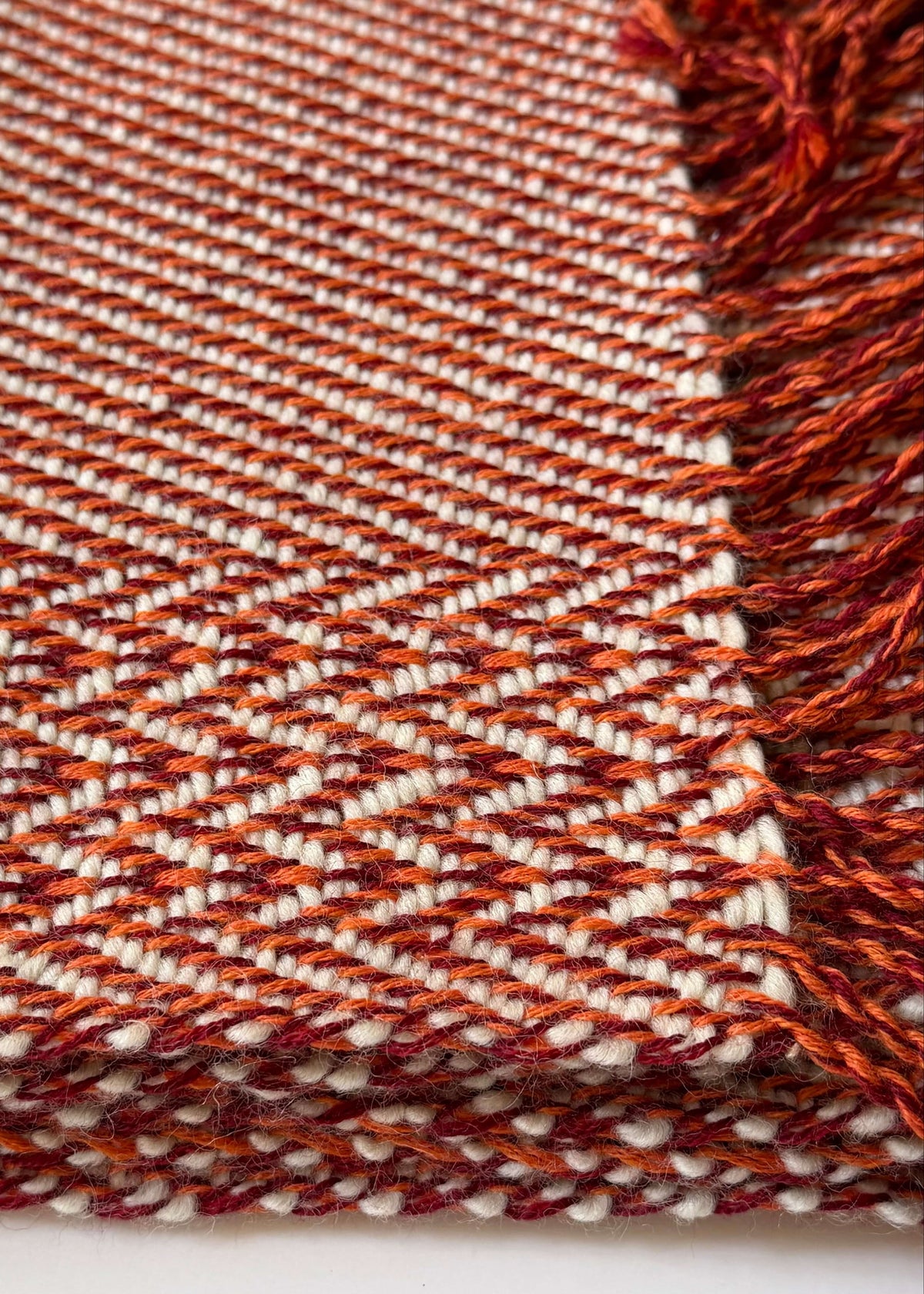 Herringbone merino scarf BRUSSELS