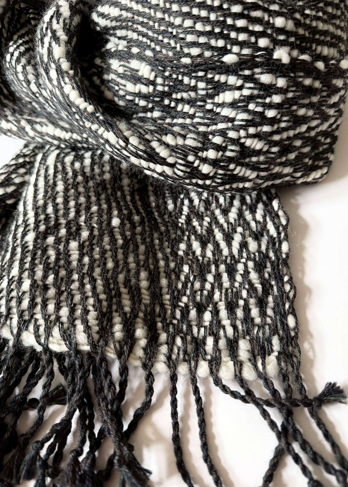 Herringbone merino scarf BRUSSELS