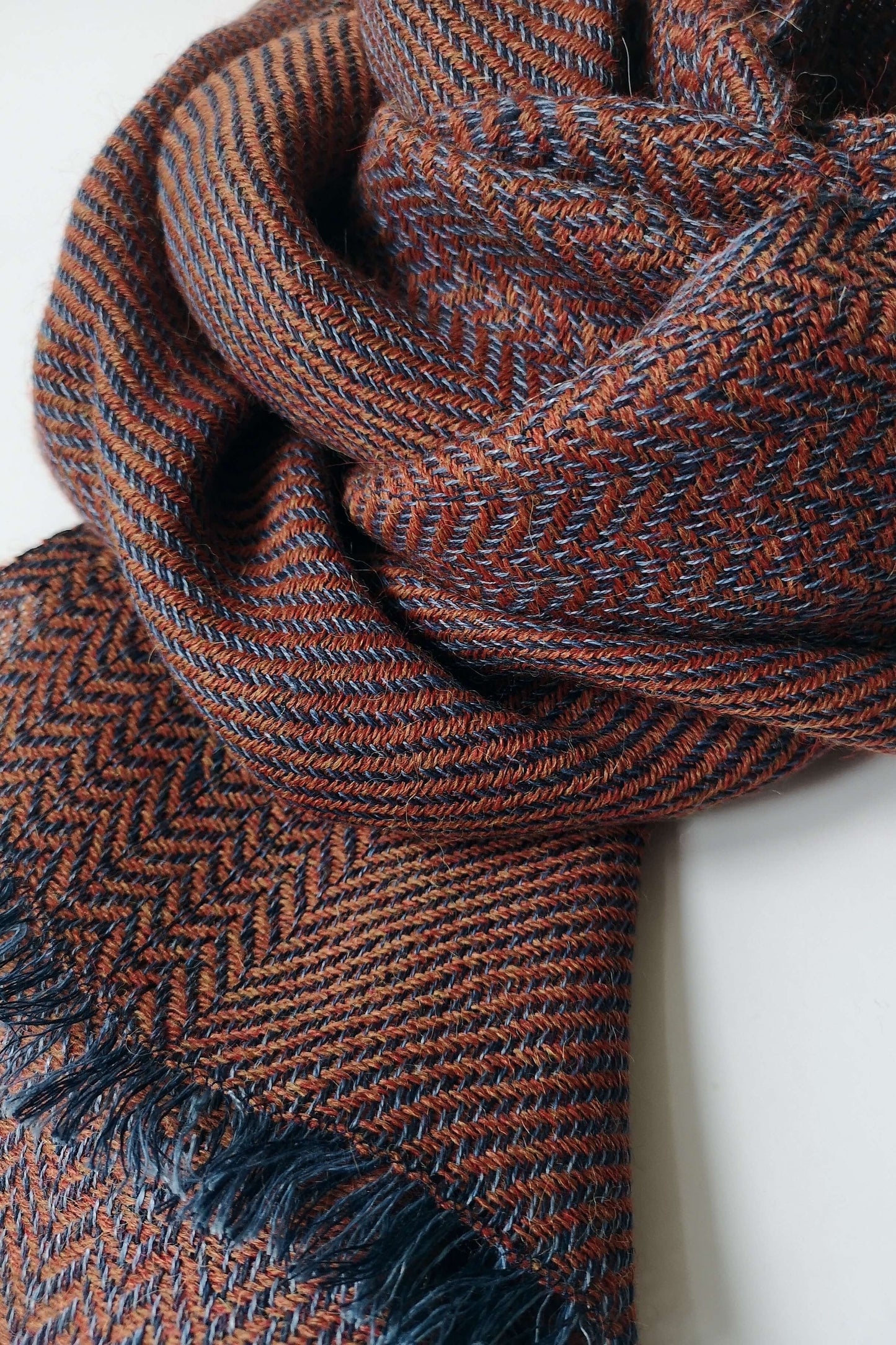 Herringbone linen & alpaca scarf BRUSSELS