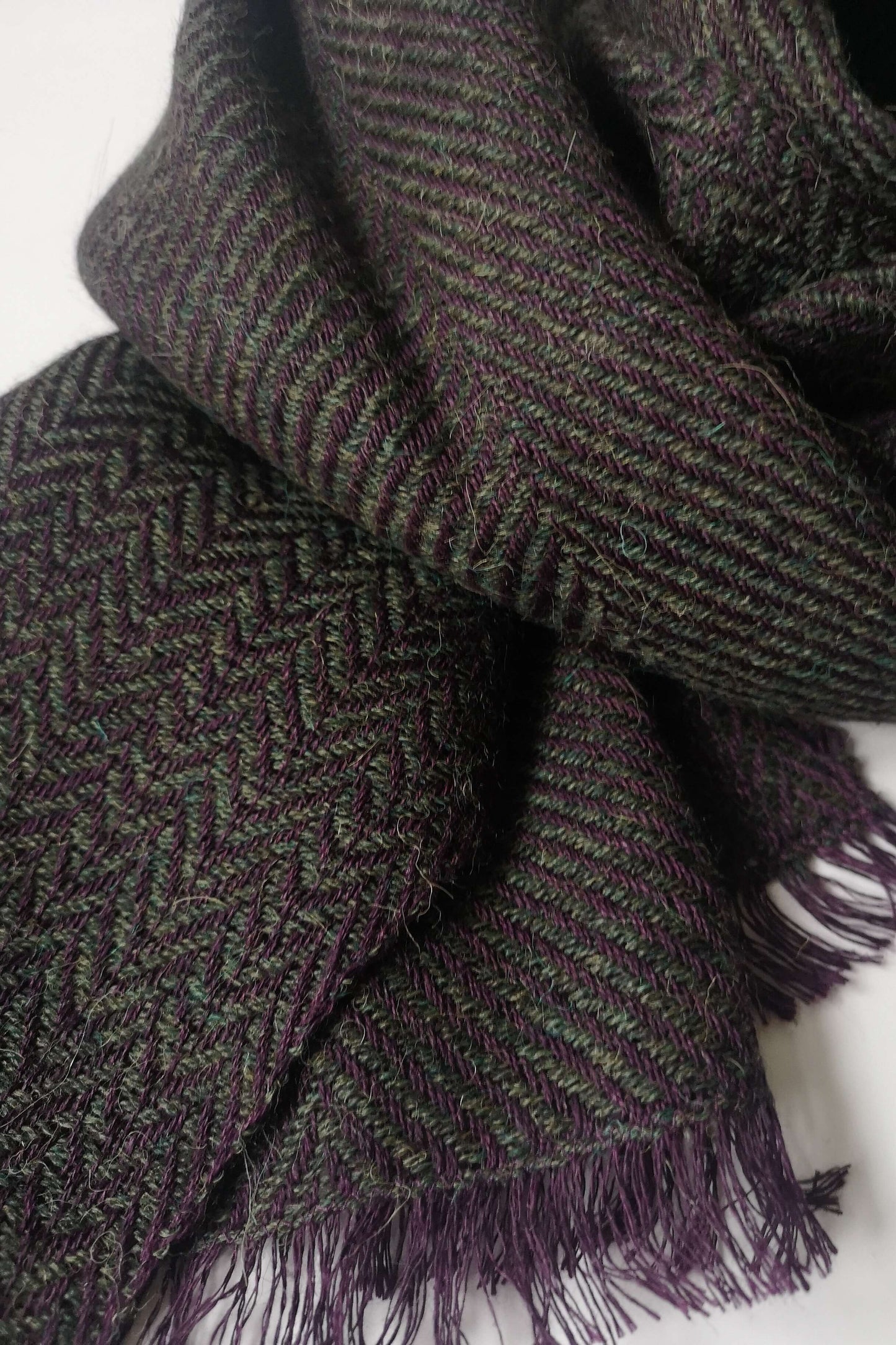 Herringbone linen & alpaca scarf BRUSSELS