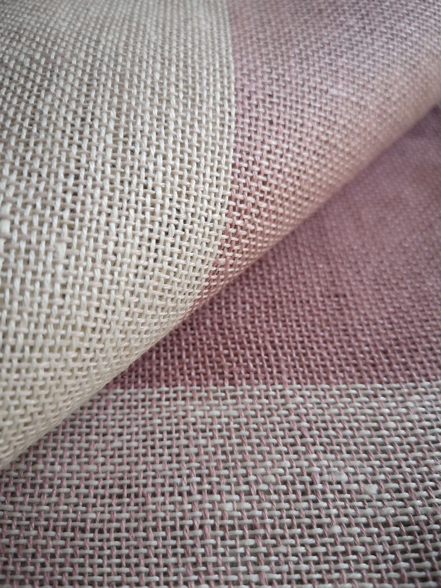 Linen tablecloth - OLD ROSE