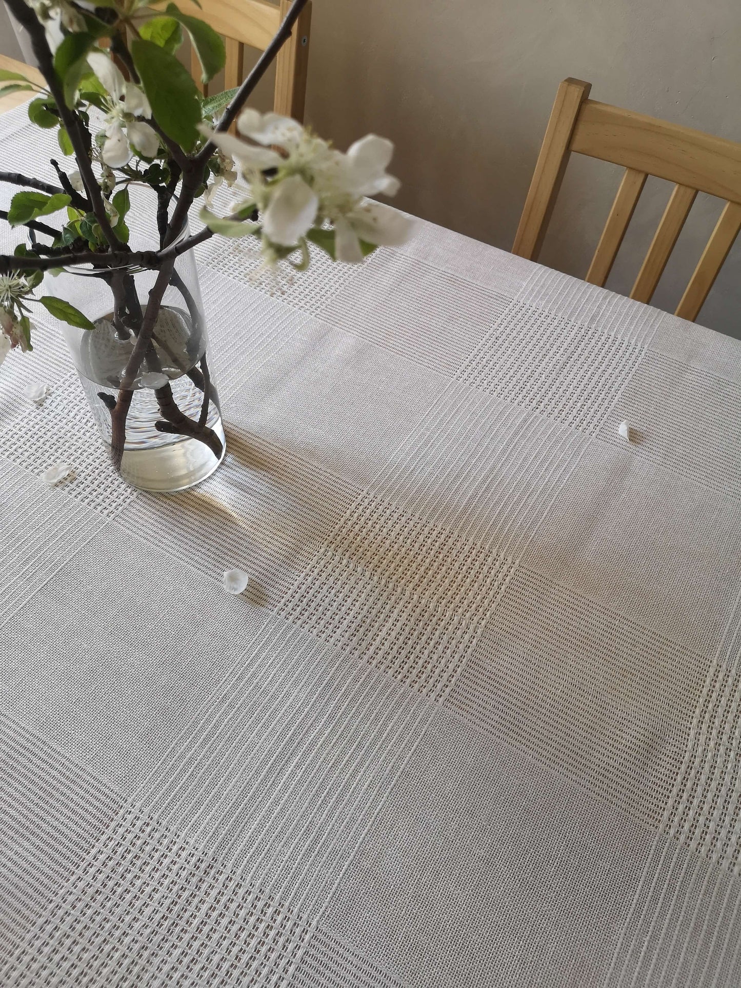 Linen tablecloth - WHITE