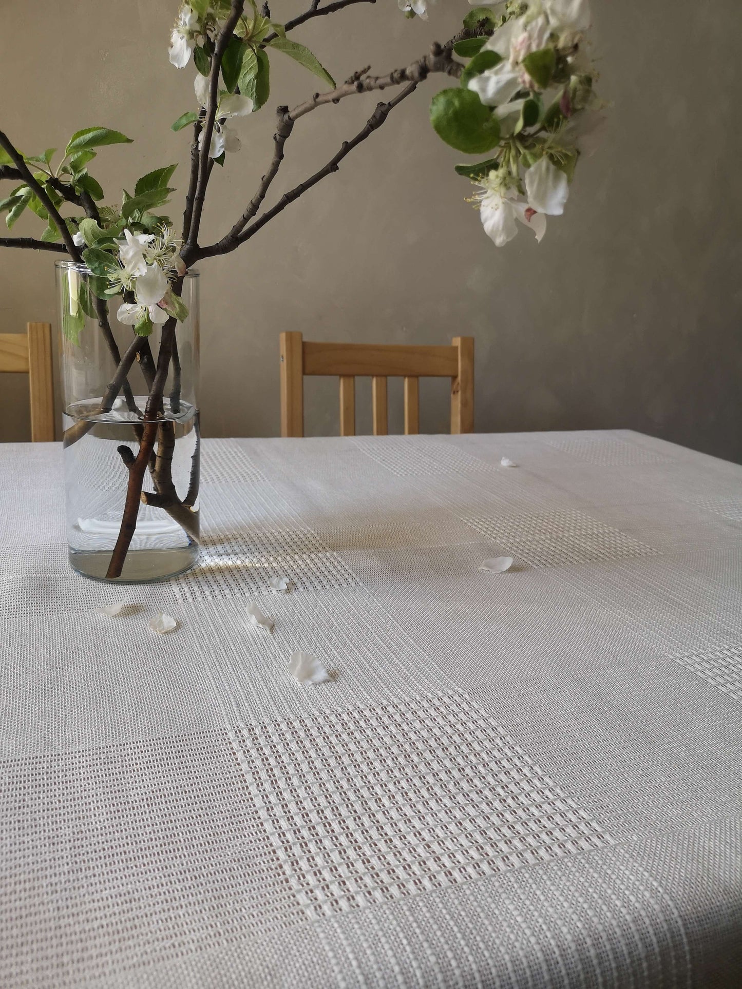 Linen tablecloth - WHITE