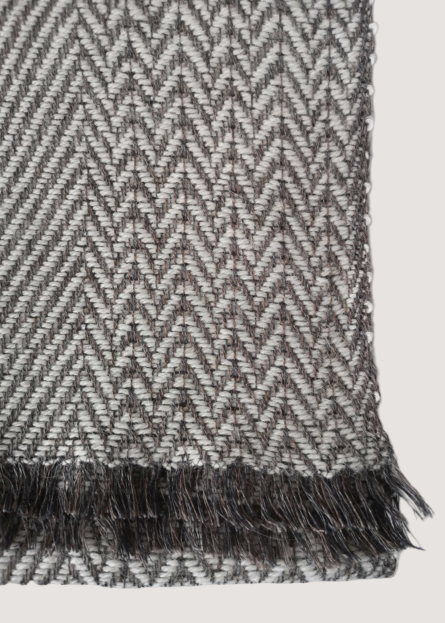Herringbone linen & alpaca scarf BRUSSELS