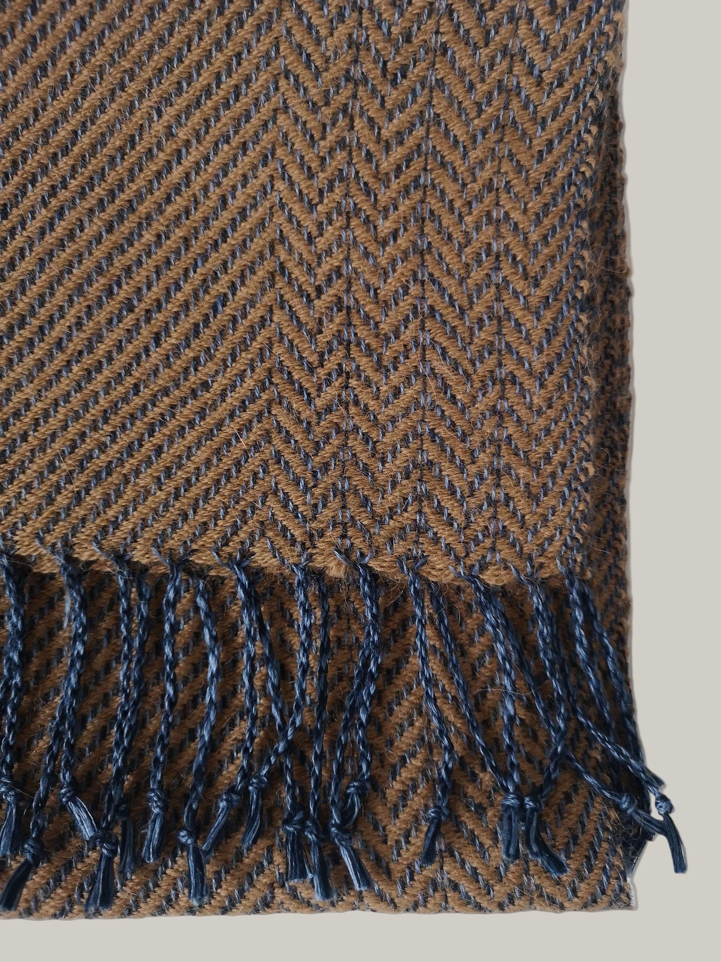 Herringbone linen & alpaca scarf BRUSSELS