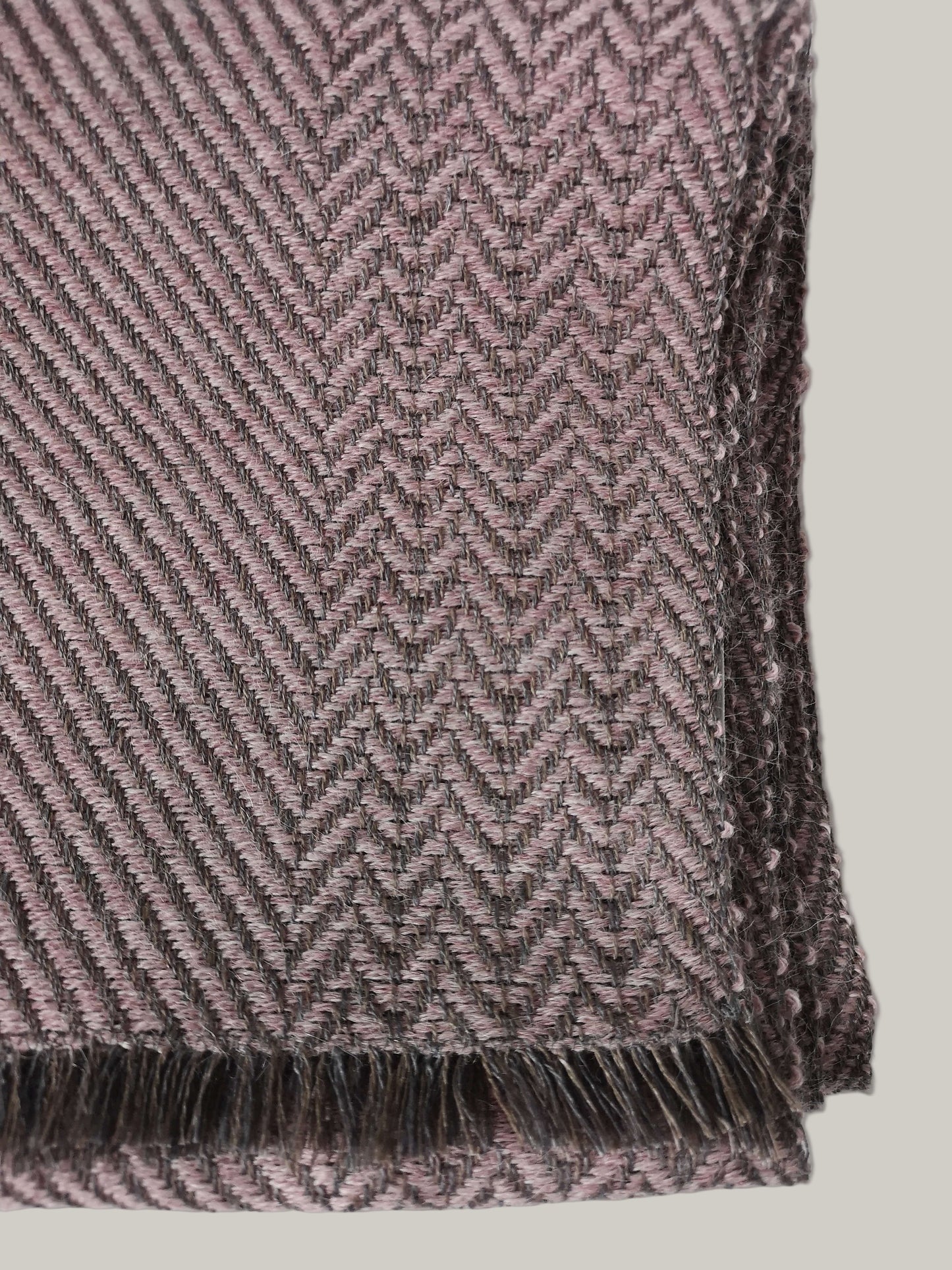 Herringbone linen & alpaca scarf BRUSSELS