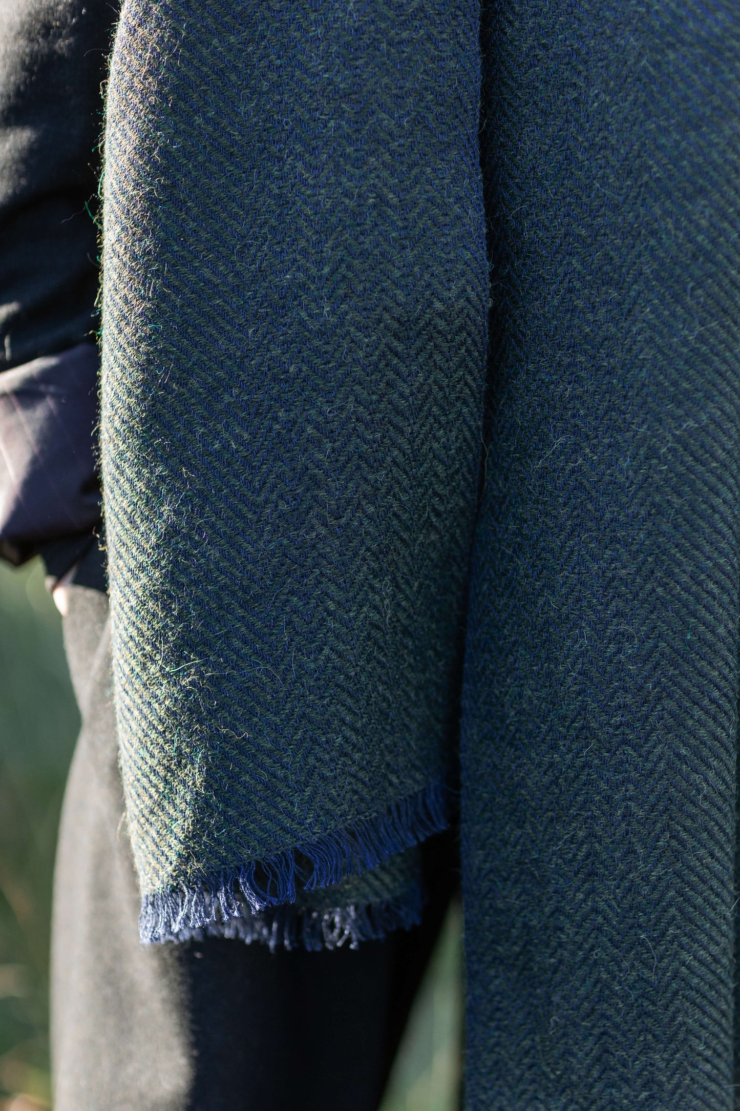 Herringbone linen & alpaca scarf BRUSSELS