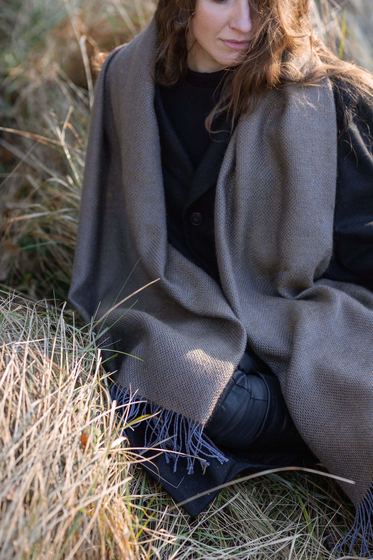 Linen & mohair SHAWL