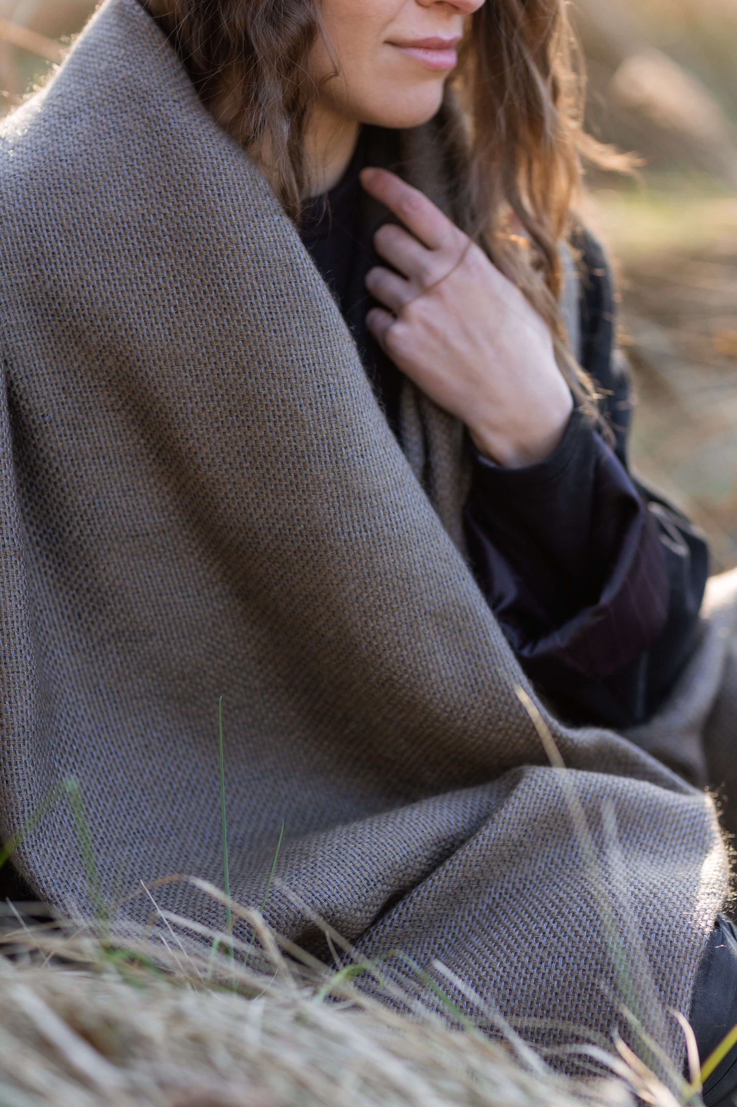 Linen & mohair SHAWL