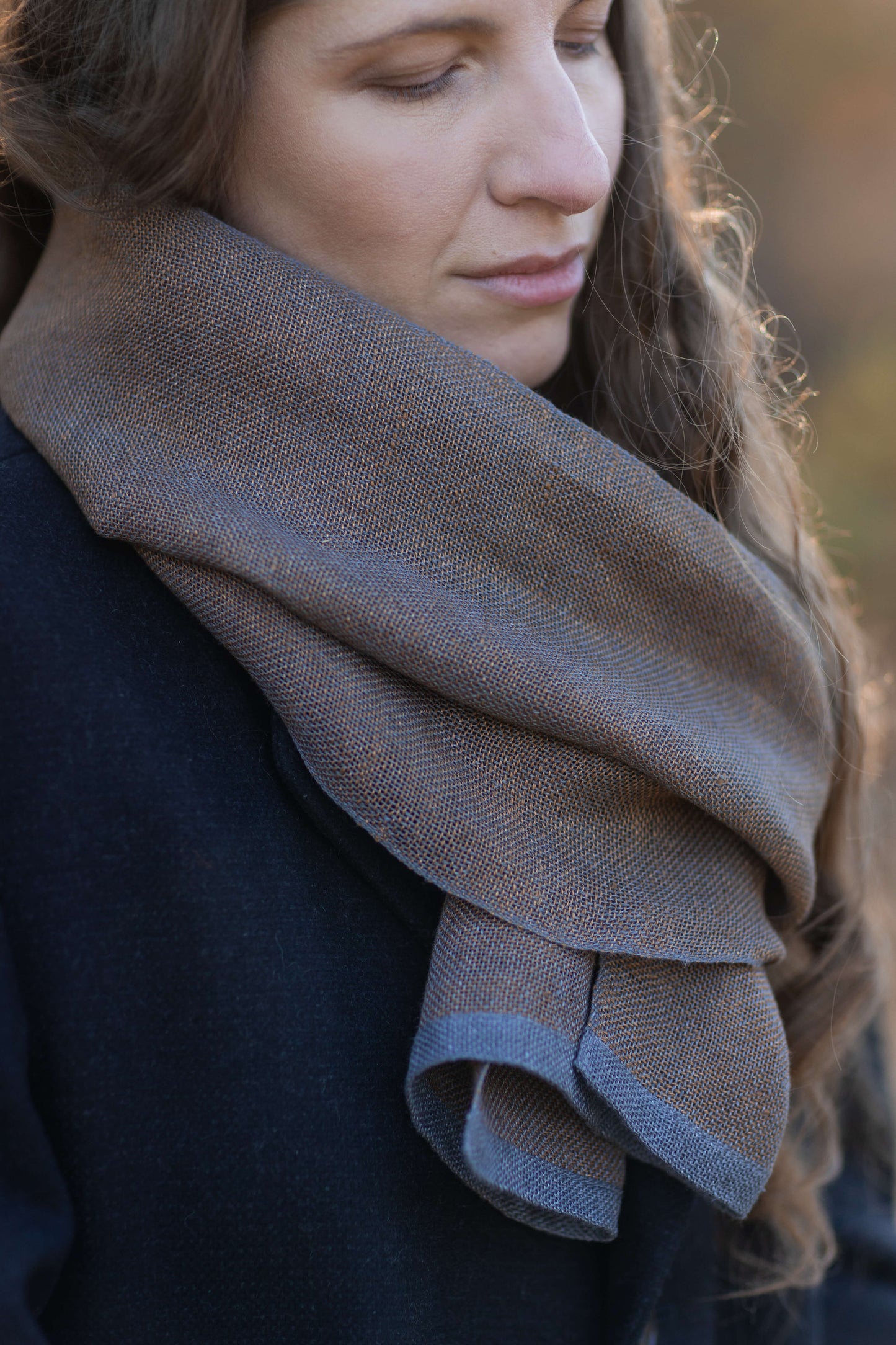Pure linen scarf CITY