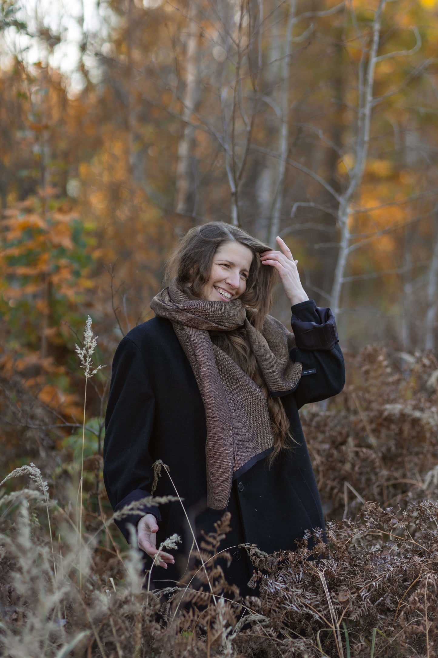 Pure linen scarf CITY