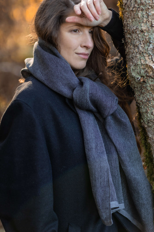 Pure linen scarf CITY