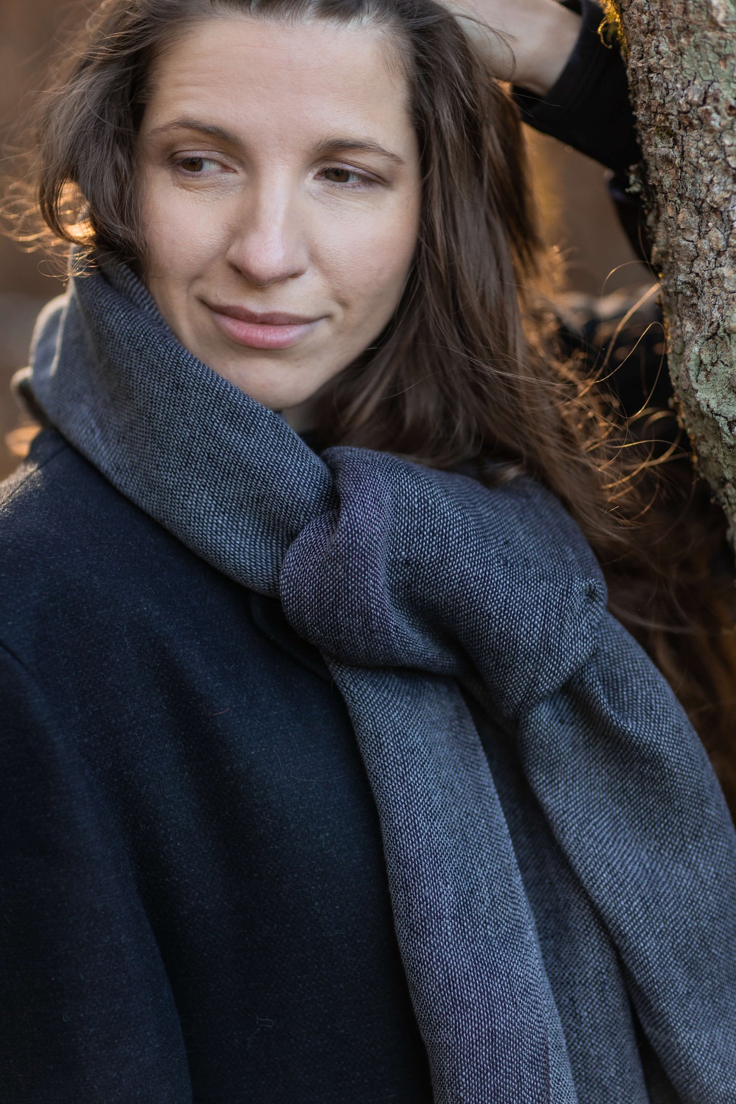 Pure linen scarf CITY
