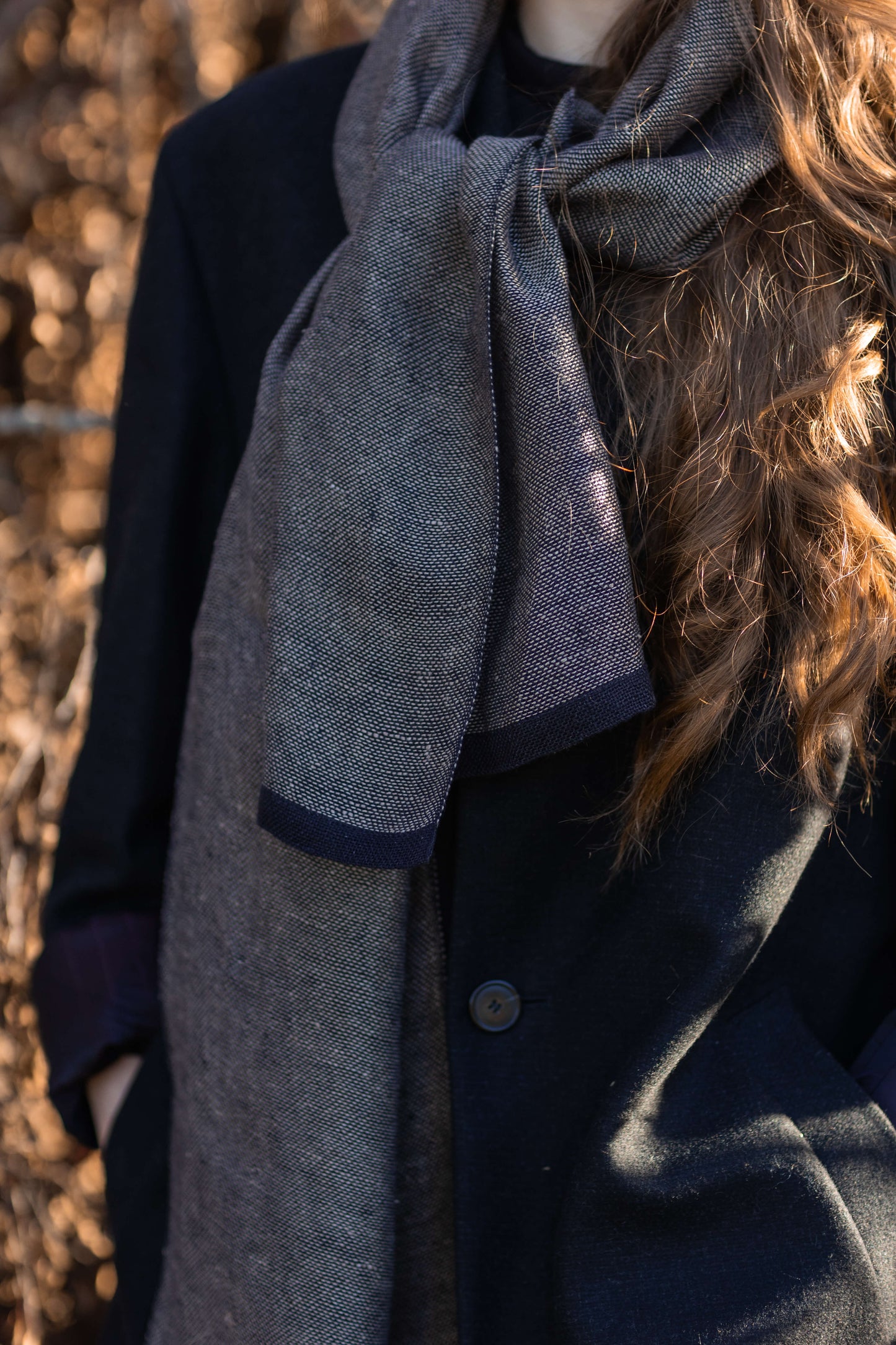 Pure linen scarf CITY