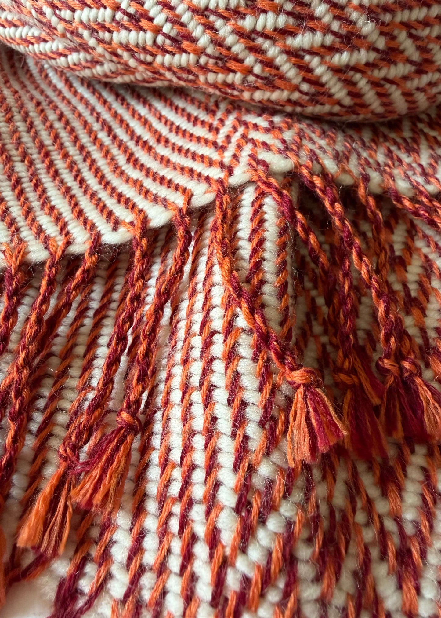 Herringbone merino scarf BRUSSELS