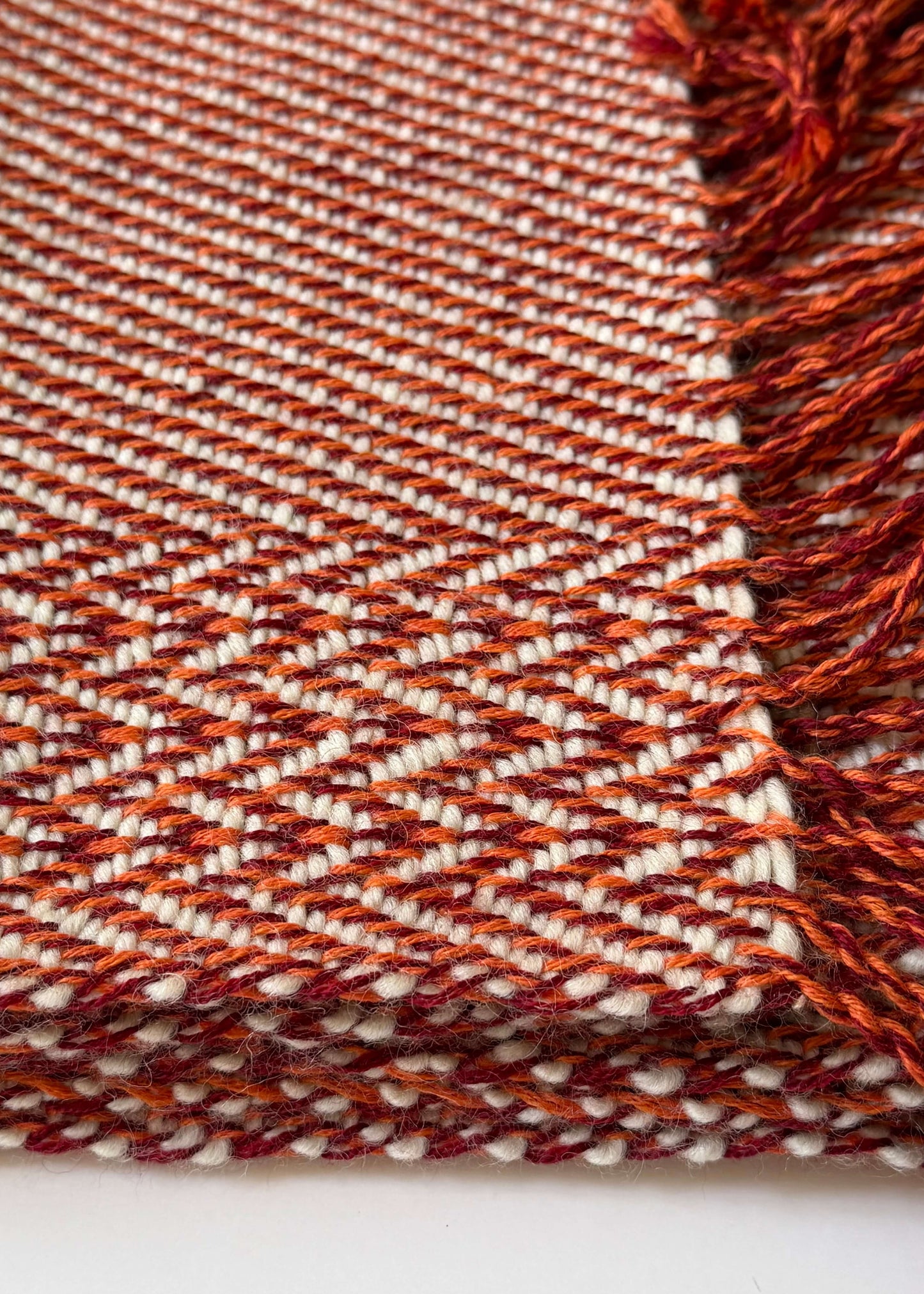 Herringbone merino scarf BRUSSELS