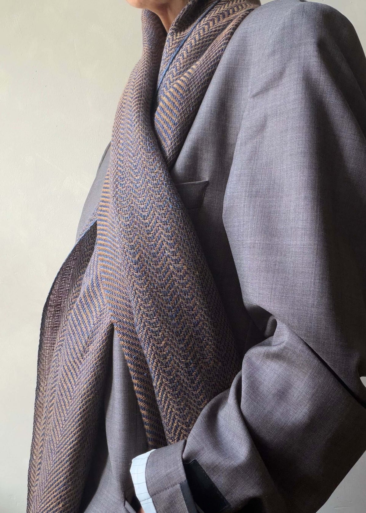 Herringbone pure line scarf BRUSSELS