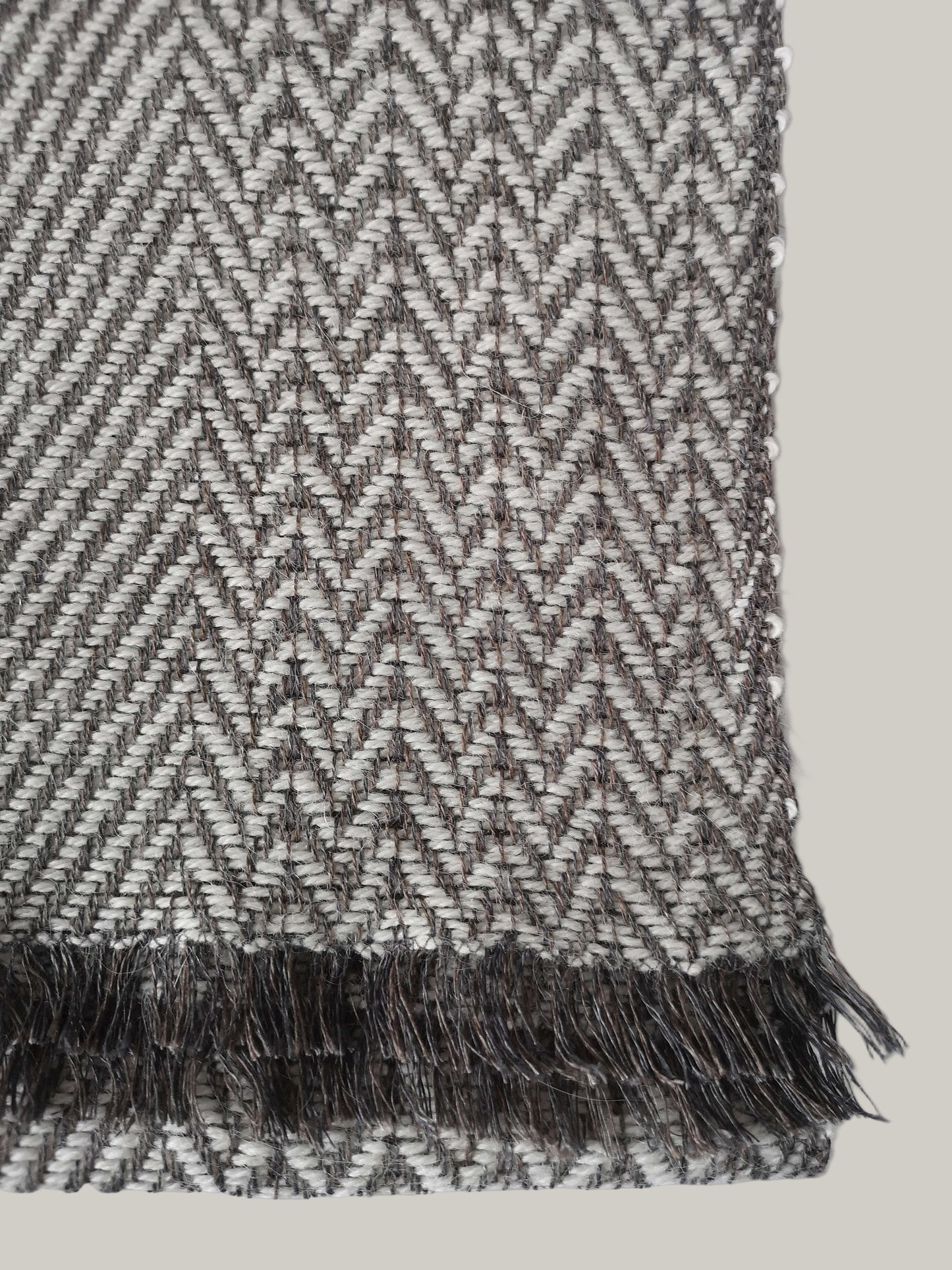 Herringbone linen & alpaca scarf BRUSSELS