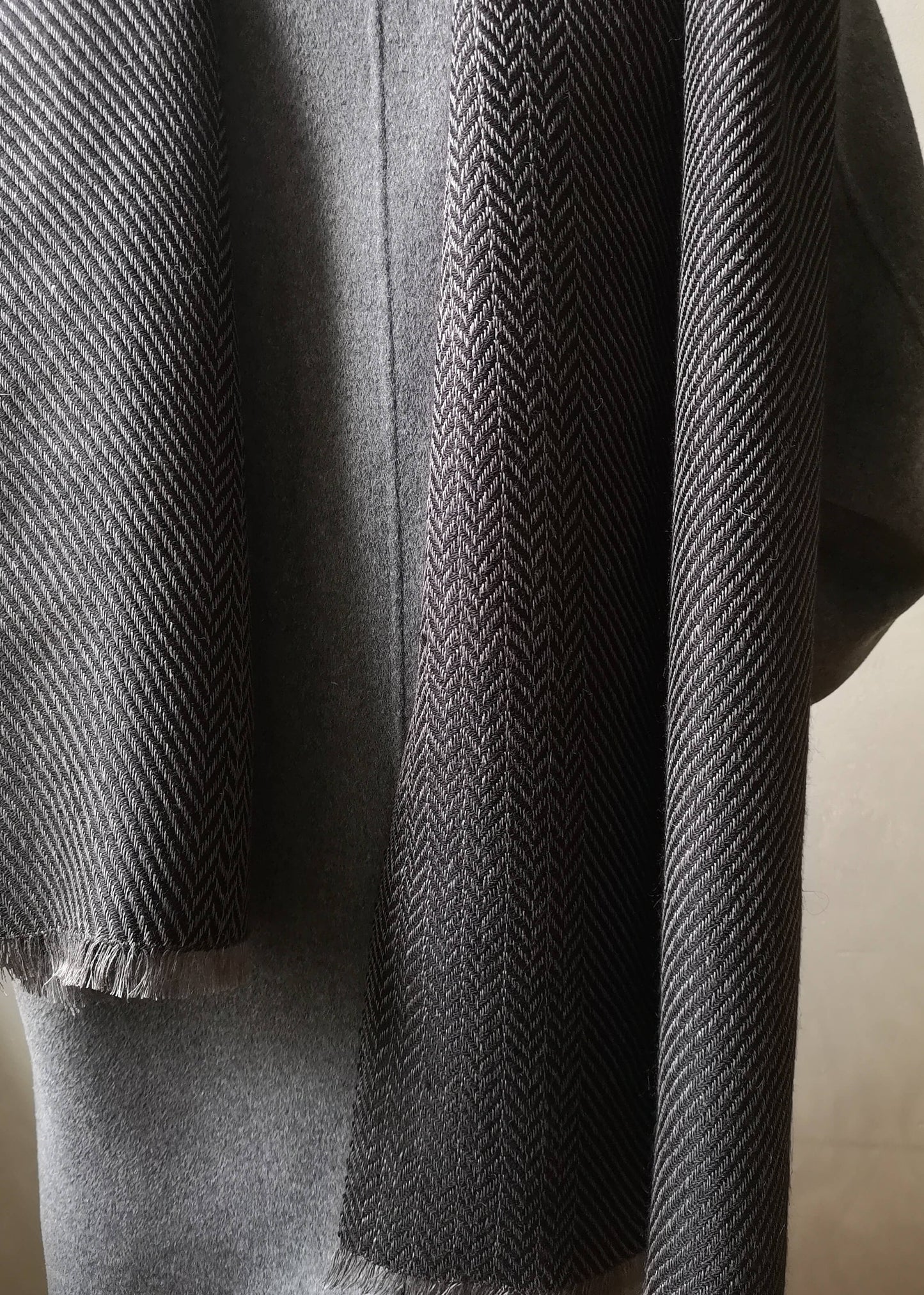 Herringbone linen & alpaca scarf BRUSSELS