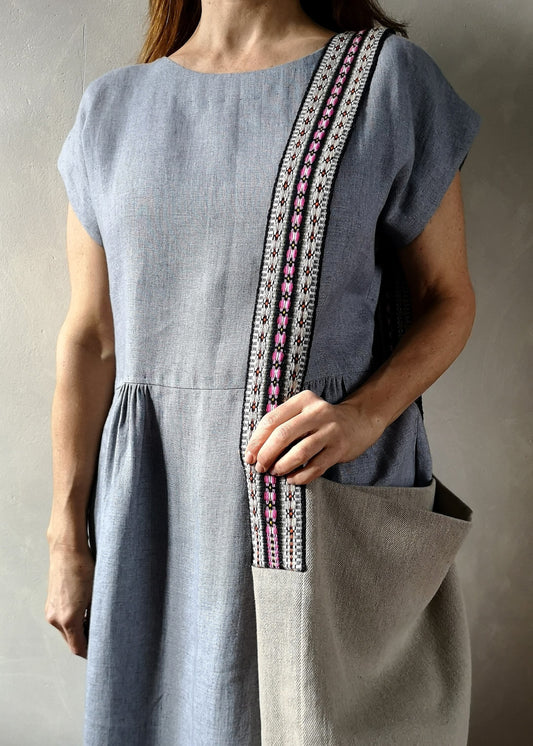 ETNO Linen Tote Bag - Vidzemes Vijolites