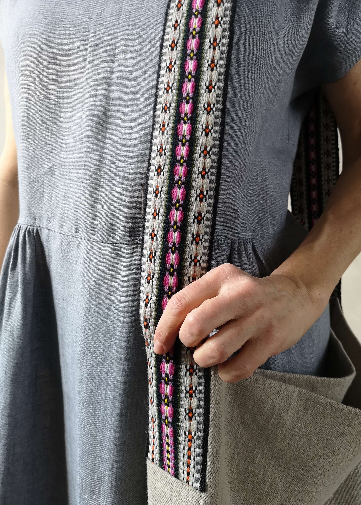 ETNO Linen Tote Bag - Vidzemes Vijolites