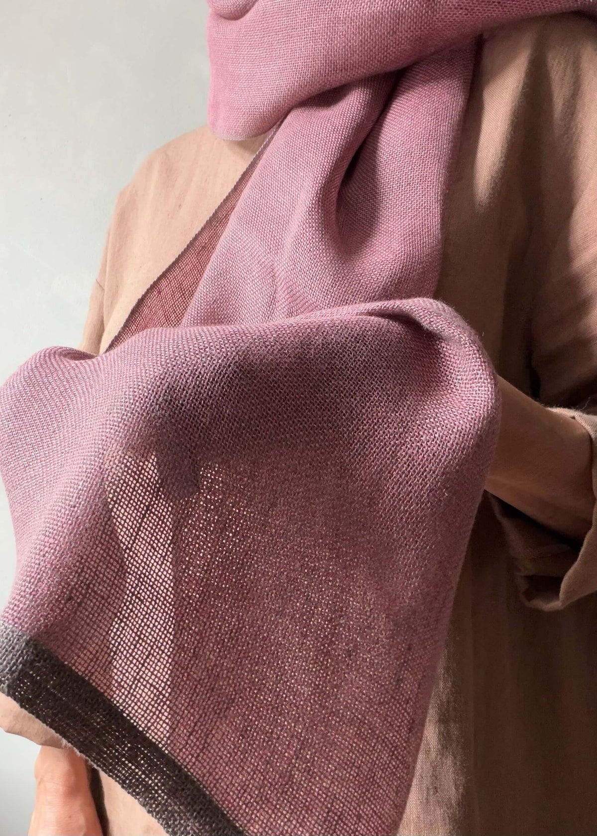 Pure linen scarf CITY - wide