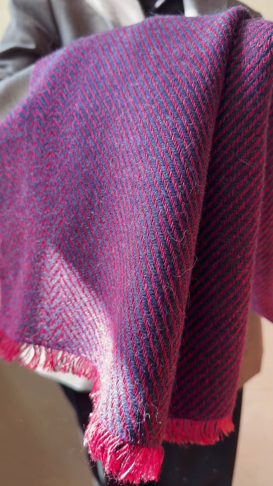 Herringbone linen & alpaca scarf BRUSSELS