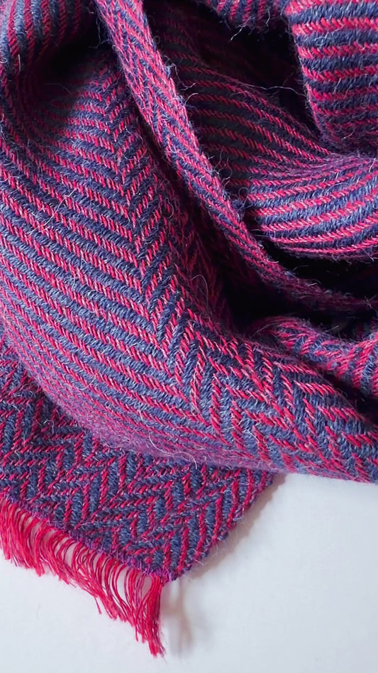 Herringbone linen & alpaca scarf BRUSSELS